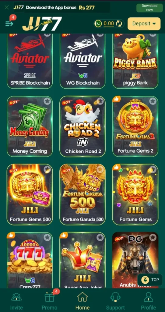 JJwin game interface